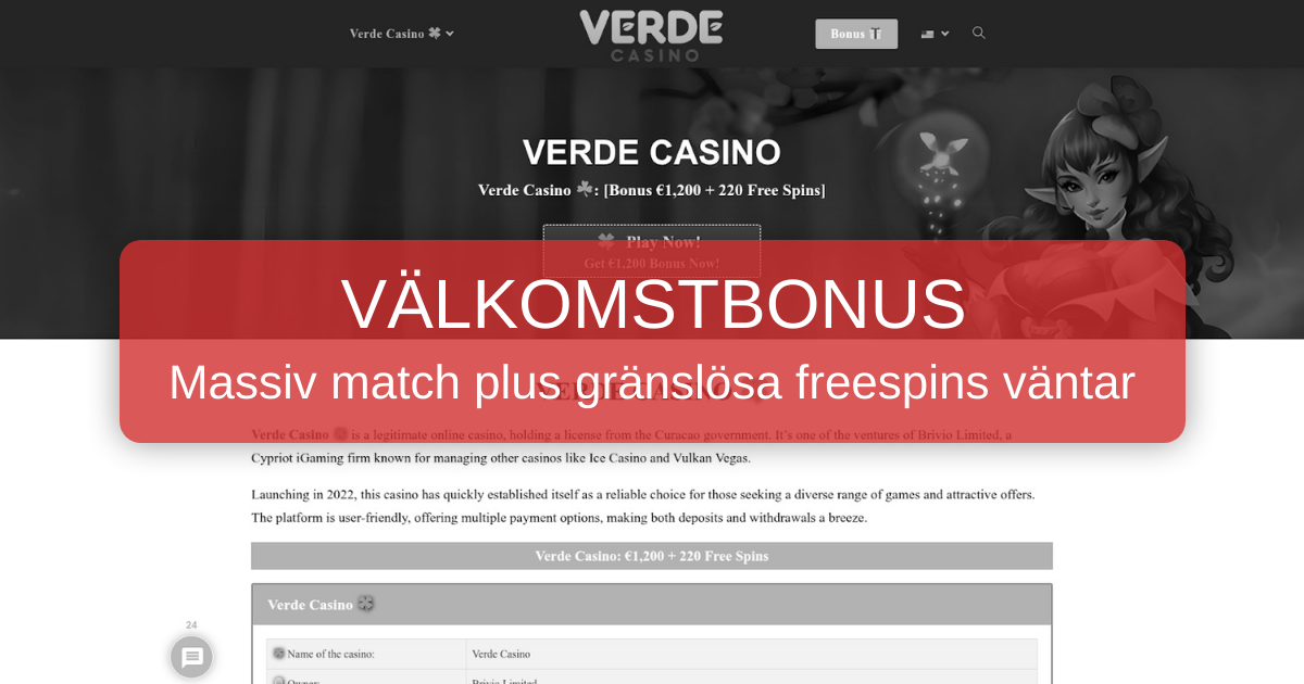 Casino Verde Sverige